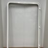 Klappenrahmen für Serviceklappe 800x1205 RAL 9010 Alu pulverbeschichtet