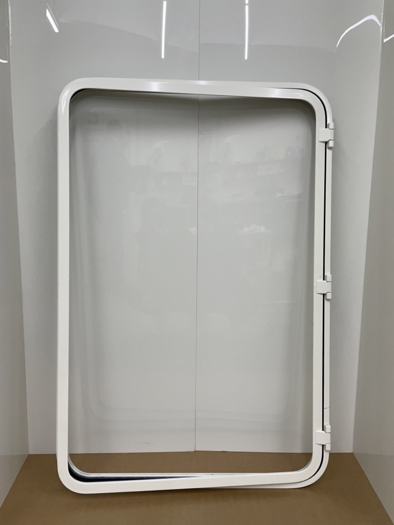 Klappenrahmen für Serviceklappe 800x1205 RAL 9010 Alu pulverbeschichtet