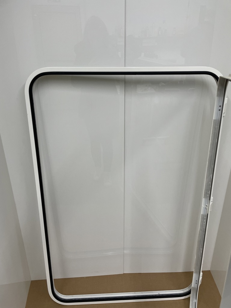 Klappenrahmen für Serviceklappe 800x1205 RAL 9010 Alu pulverbeschichtet