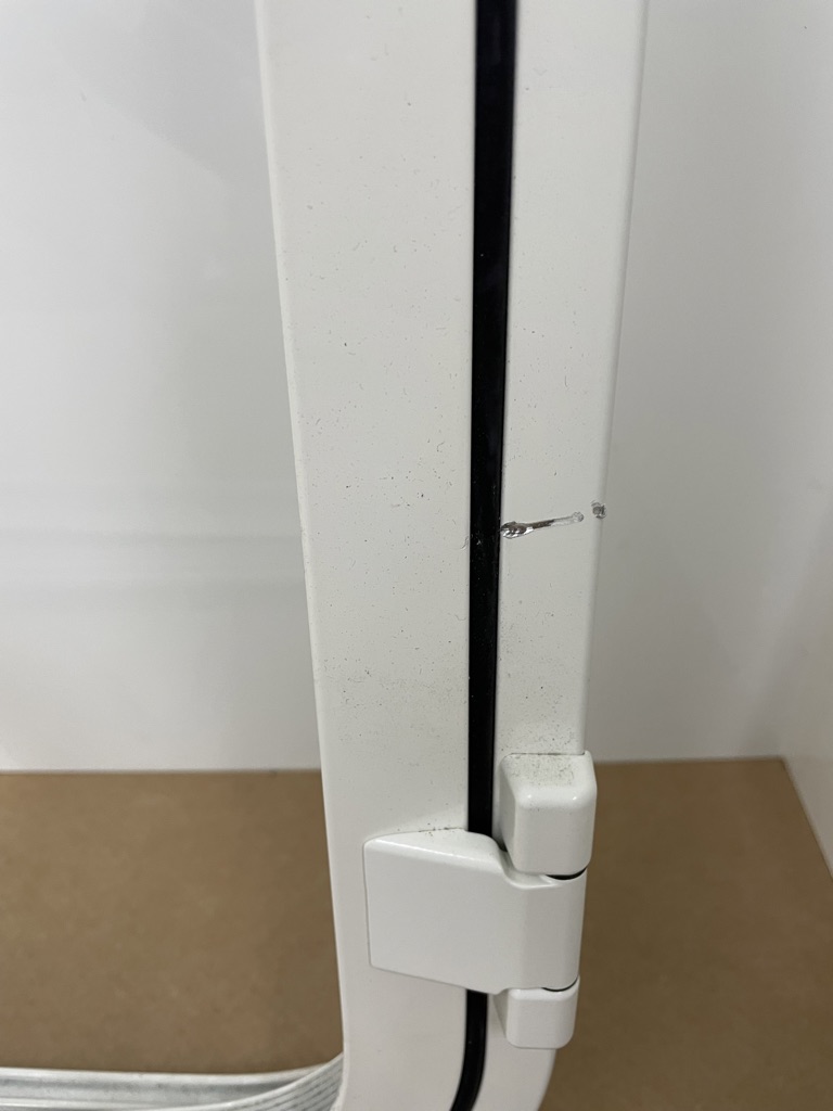 Klappenrahmen für Serviceklappe 800x1205 RAL 9010 Alu pulverbeschichtet