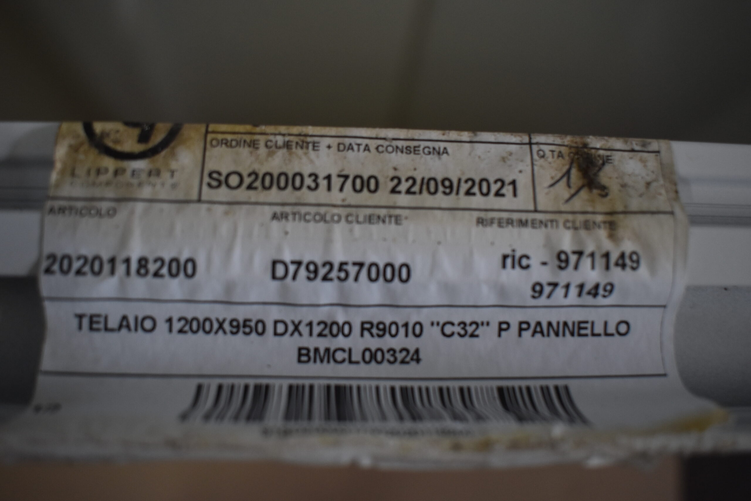 Serviceklappe weiß, 950 x 1200 mm,  RAL 9010 Alu pulverbeschichtet