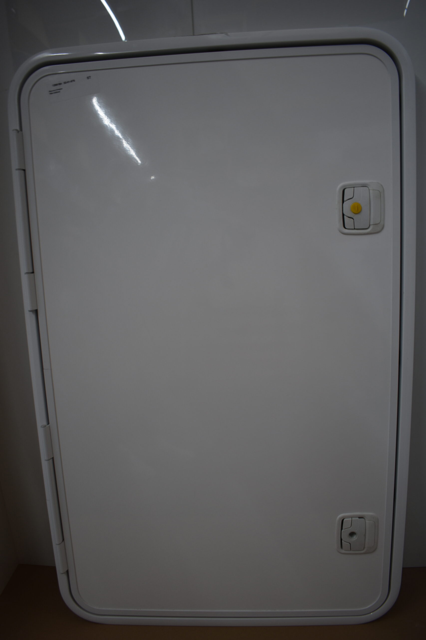 Serviceklappe weiß 750 x 1220 mm, RAL 9010 Alu pulverbeschichtet