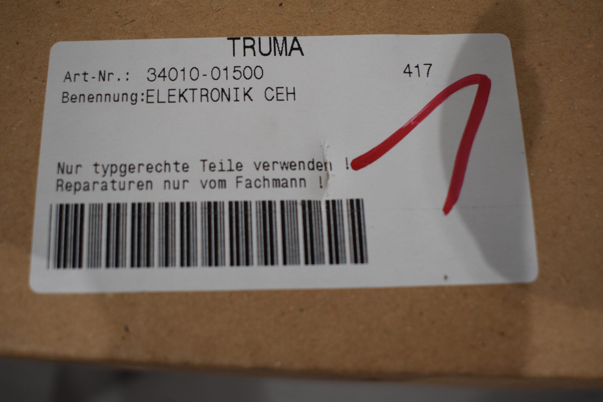 Truma Elektronik CEH für C Heizung EH Artikel Nr. 34010-0150