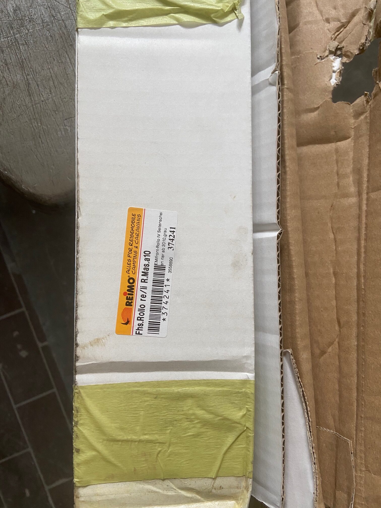 Rollo mit Verdunklung und Fliegenschutz, Remis, RAL 9001, 1300 x 500 mm