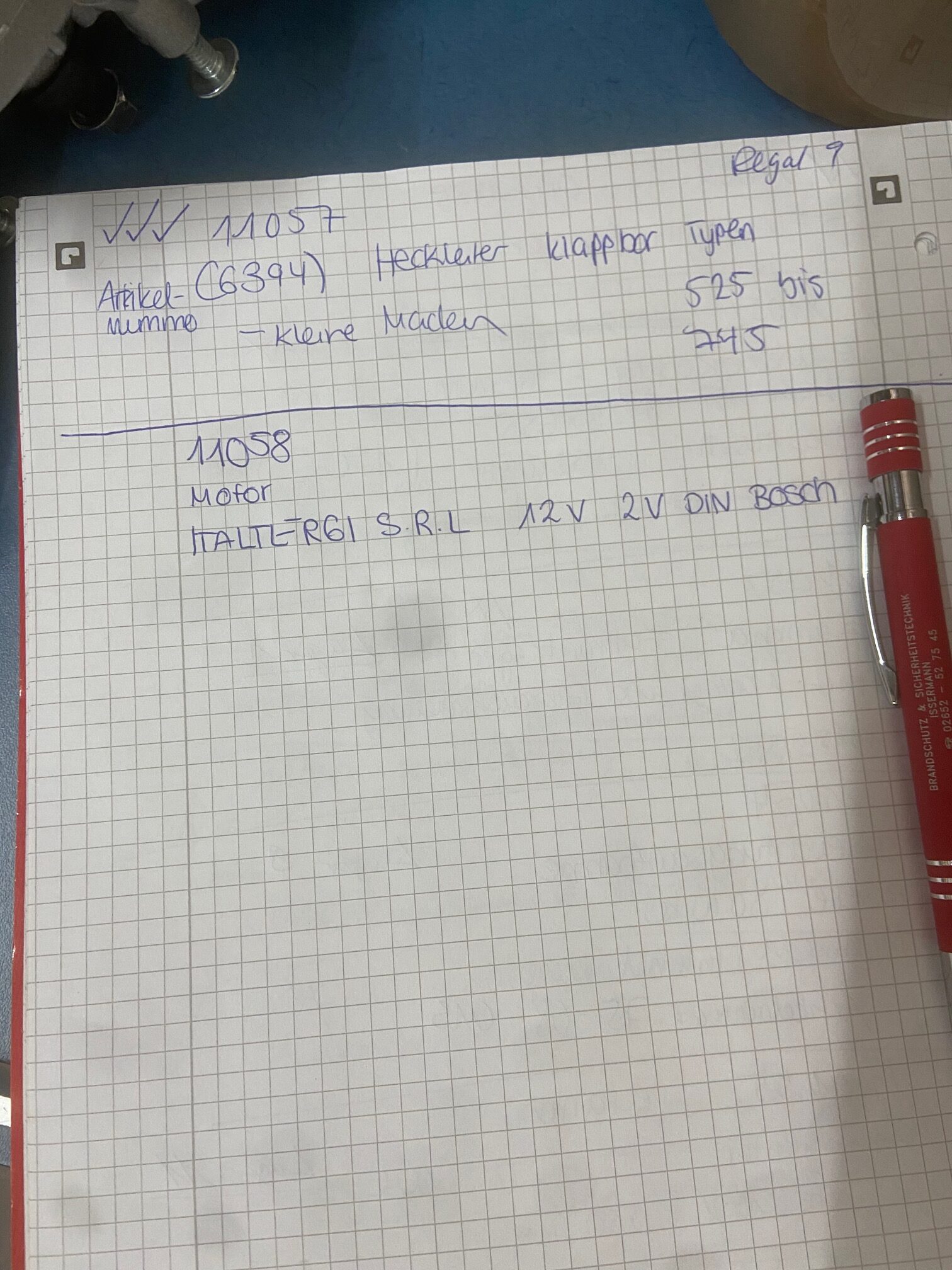 Motor ITALTERGI S.R.L 12V 2V DIN Bosch für Wohnmobil