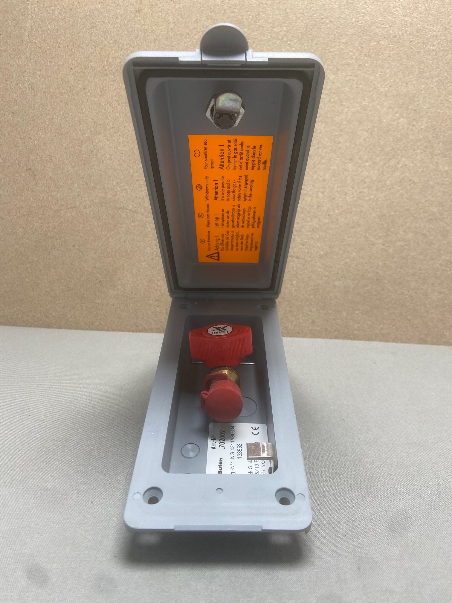 Gas -Versorgungsklappe von Reich, 160 x 70cm