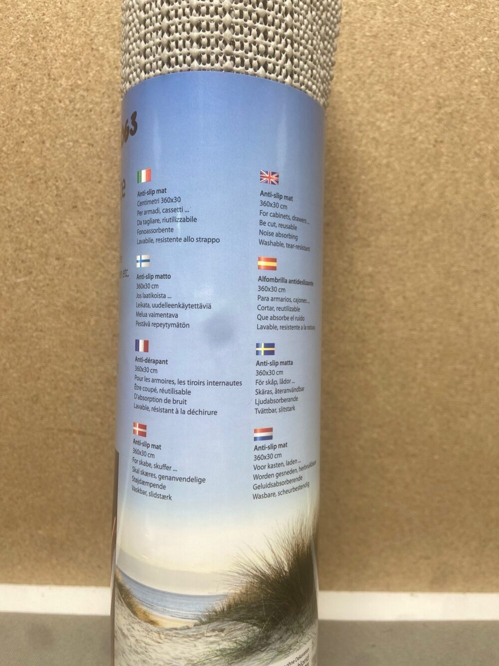 Anti Rutschmatte in grau von Camp 4, Doppelpack , 360 x 30cm