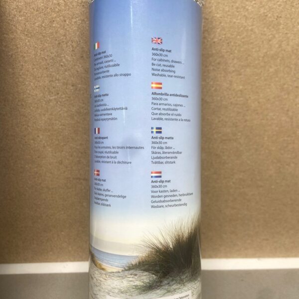 Anti Rutschmatte in grau/blau Camp 4, Doppelpack , 360x30cm