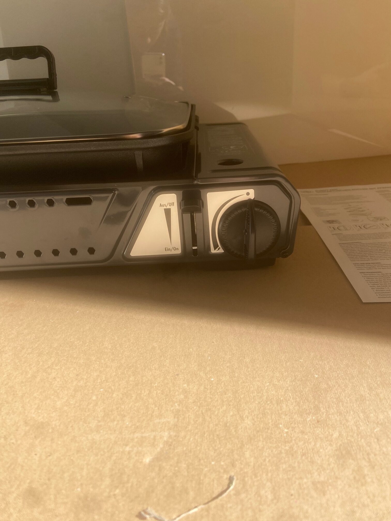 Gaskartuschen- Kocher mit Pfanne, Camp 4, 35 x 460 x 168 mm