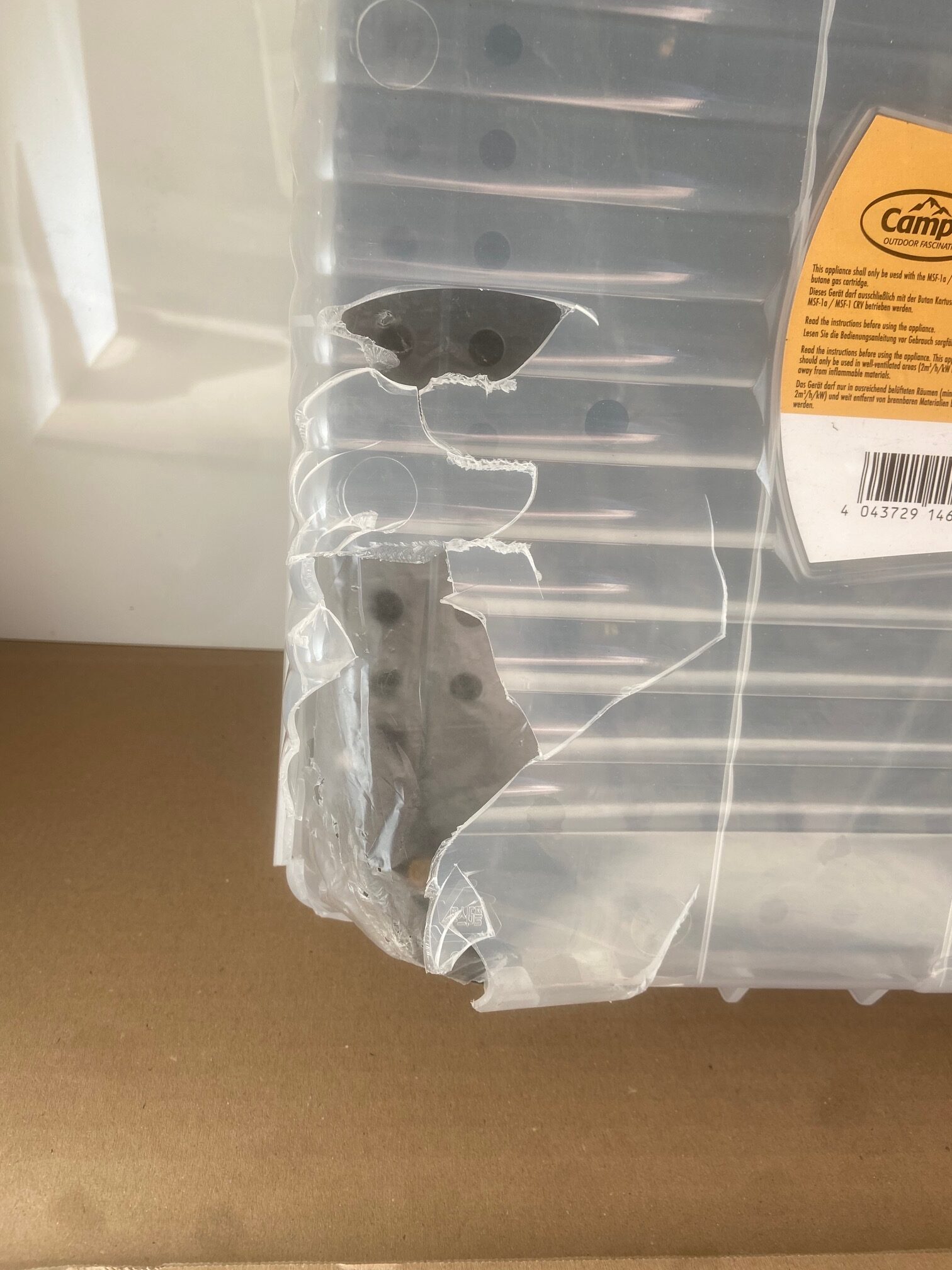 Gaskartuschen- Kocher mit Pfanne, Camp 4, 35 x 460 x 168 mm