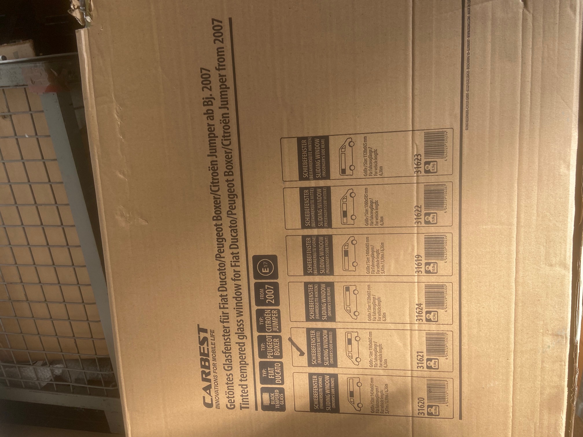 Glasfenster für Fiat Ducato, Peugeot Boxer, Citroen Jumper Bj. 2007 – Bild 3