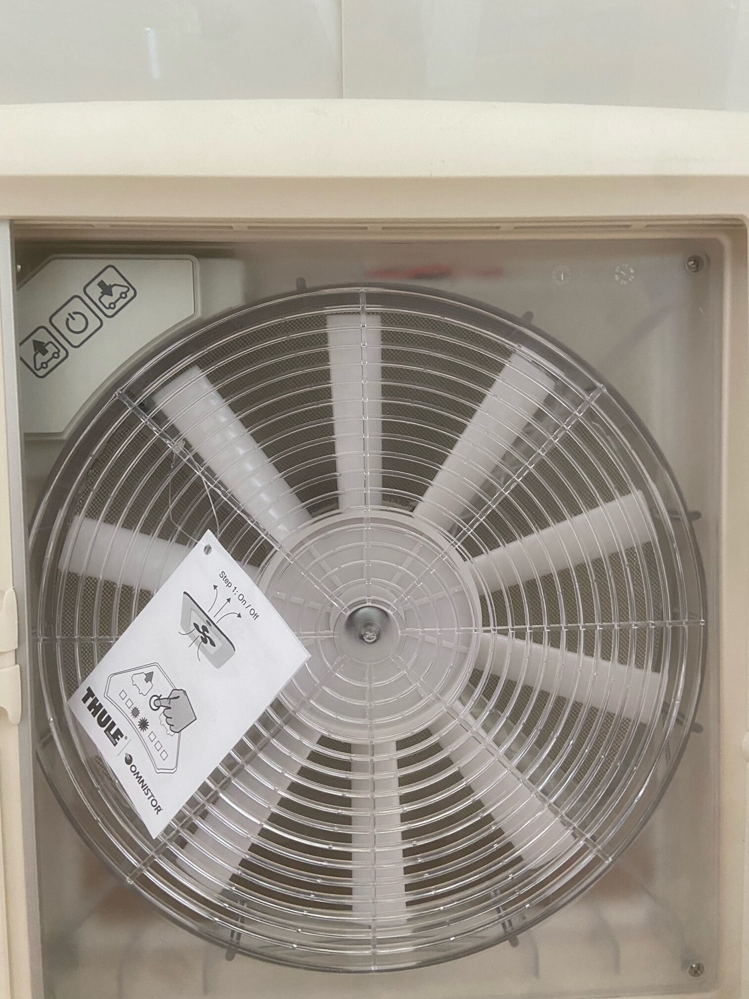 Lüfter von Thule für Wohnmobil, 400 x 400 mm