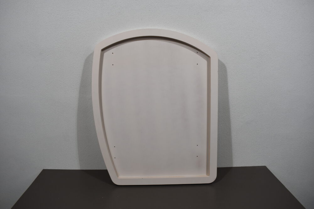 Tischplatte Wohnmobil Touch Grampe mit Silberkante, 892 x 712 x 30 mm – Bild 6