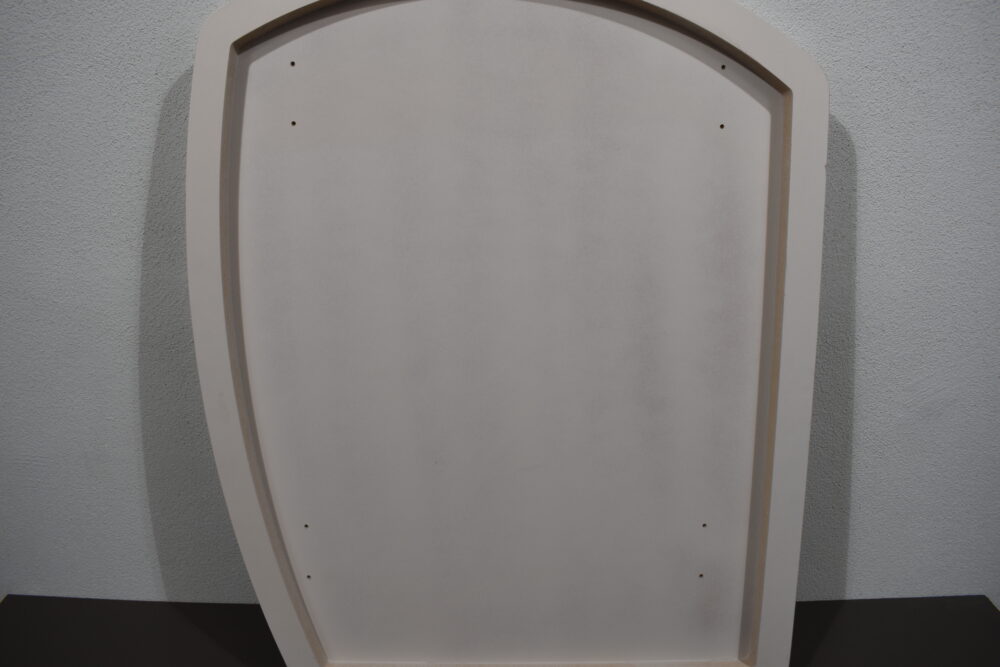 Tischplatte Wohnmobil Touch Grampe mit Silberkante, 892 x 712 x 30 mm – Bild 7