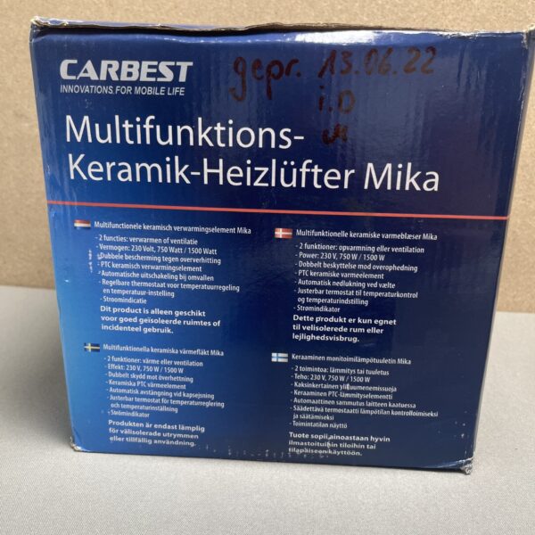 Carbest Multifunktionsheizlüfter Keramik Mika