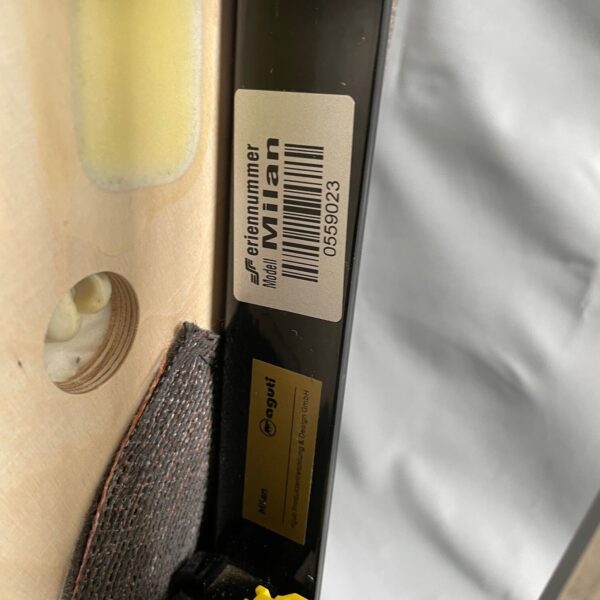 Aguti Hymer Sitz, Fahrerseite, Stoff grau / braun