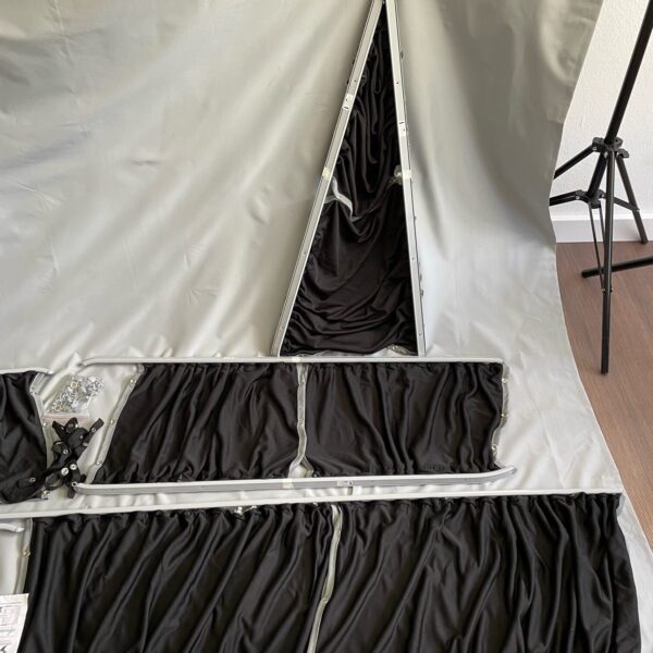 Vorhang Set Vito, Innenverkleidung, Volkswagen T5, grau