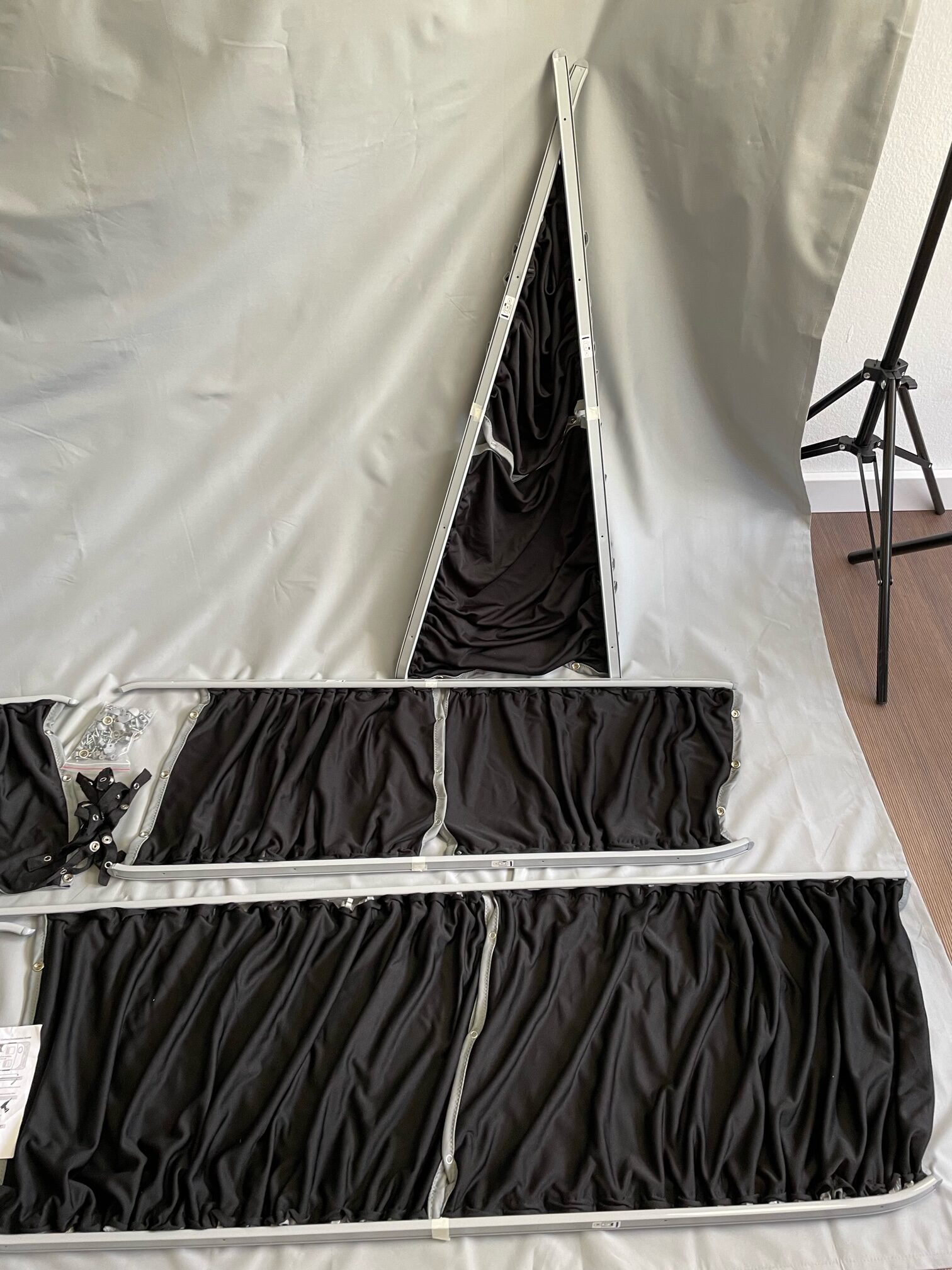 Vorhang Set Vito, Innenverkleidung, Volkswagen T5, grau