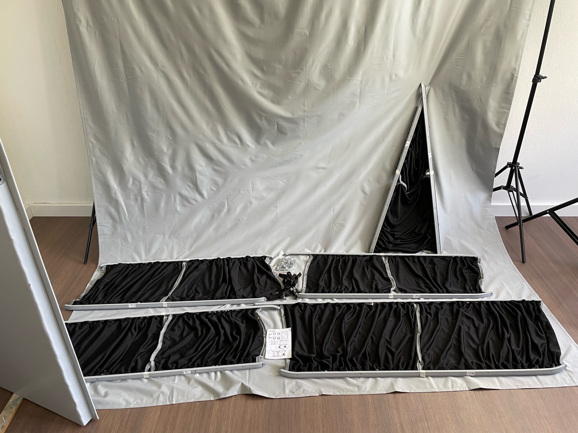 Vorhang Set Vito, Innenverkleidung, Volkswagen T5, grau