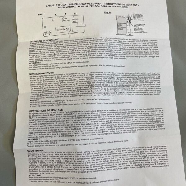 Kühlschrankventilator, Brunner, ca. 26 x 10 x 2,4 cm