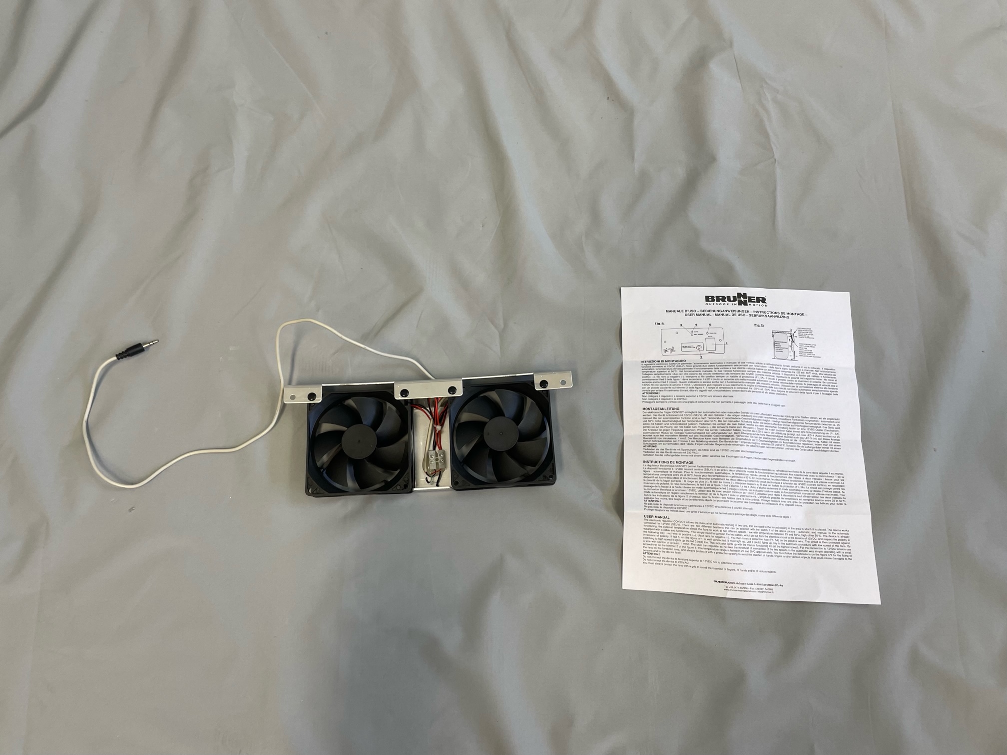 Kühlschrankventilator, Brunner, ca. 26 x 10 x 2,4 cm