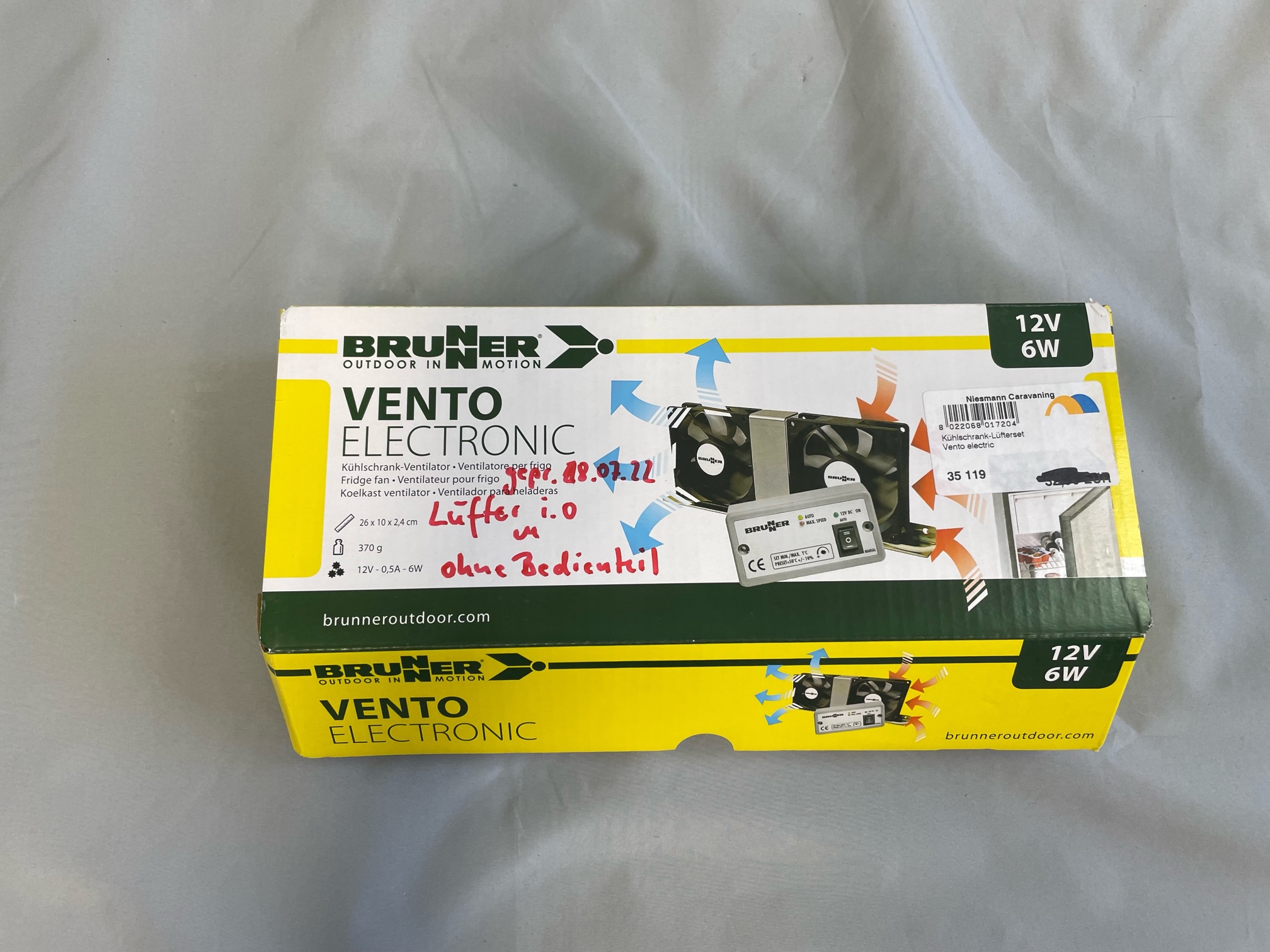 Kühlschrankventilator, Brunner, ca. 26 x 10 x 2,4 cm – Bild 5