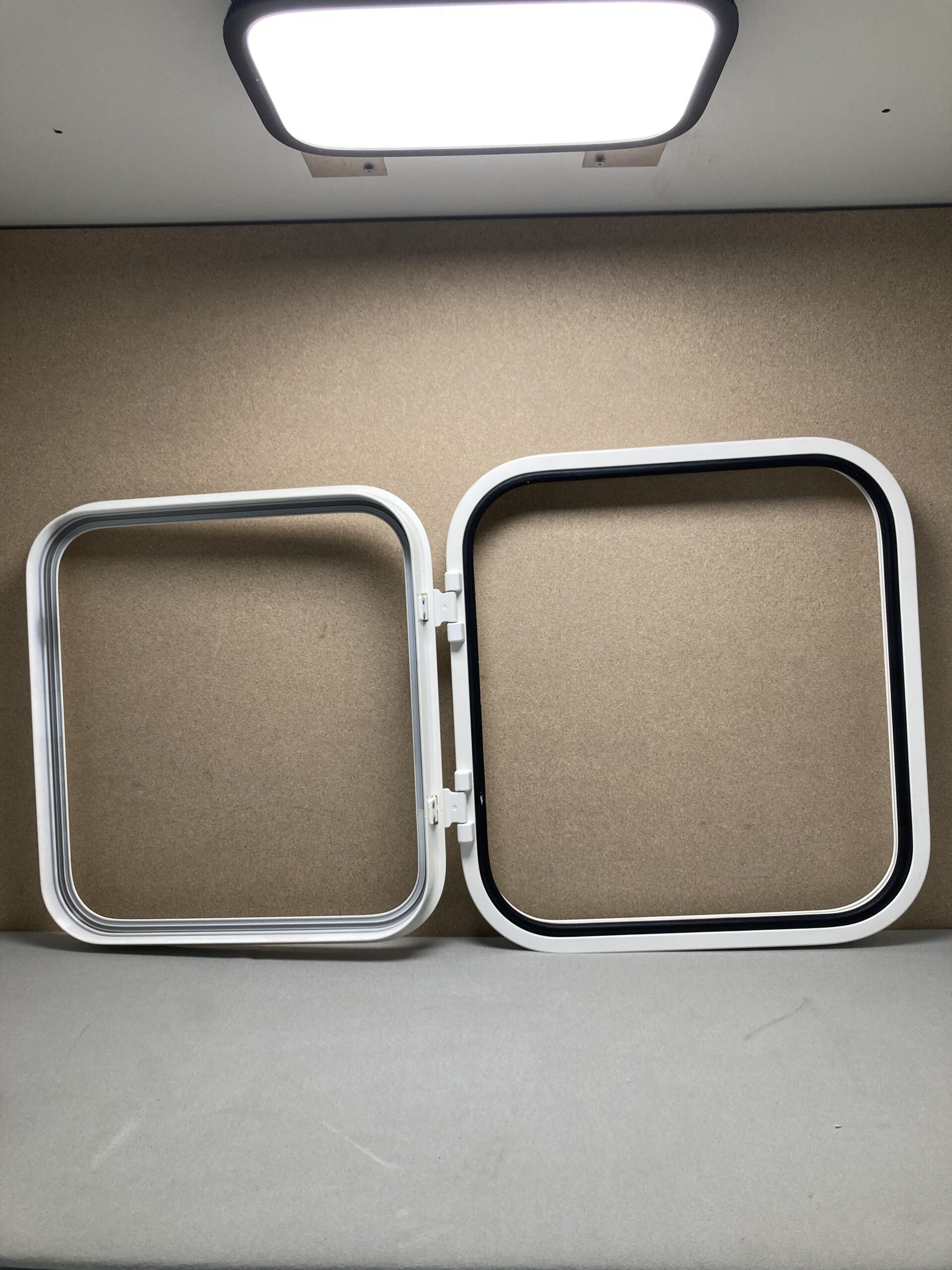 Serviceklappe Klappenrahmen 500x460 weiß neu Alu pulverbeschichtet