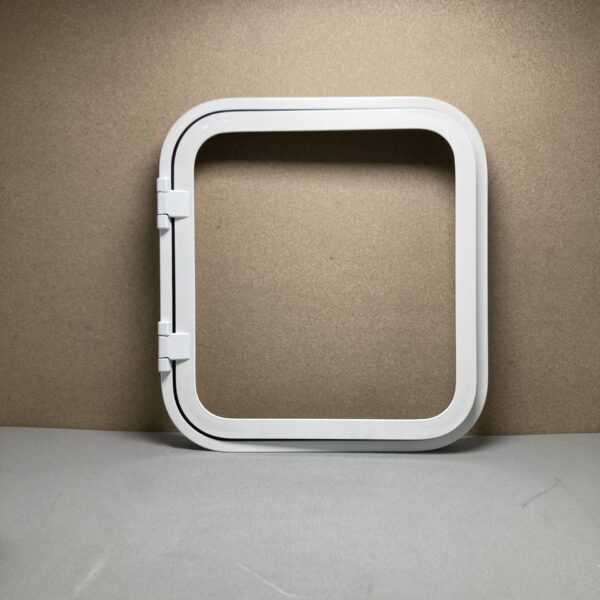 Serviceklappe Klappenrahmen 500x460 weiß neu Alu pulverbeschichtet