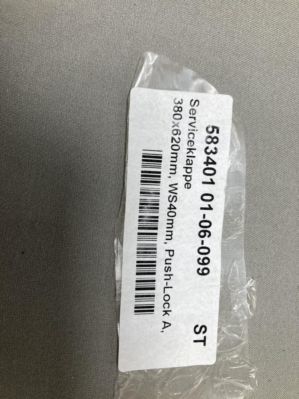 Serviceklappe Klappe 360x620mm weiß neu Alu Pulverbeschichtet