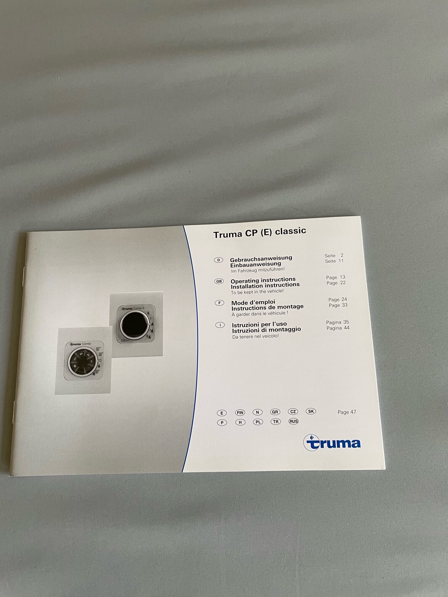 Truma Set Bedienteil ohne Kabel, Trumatic