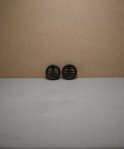 Lüftungsgitter / Lamelleneinsatz für Truma Heizungsrohr, RAL 80, schwarz 2er Set