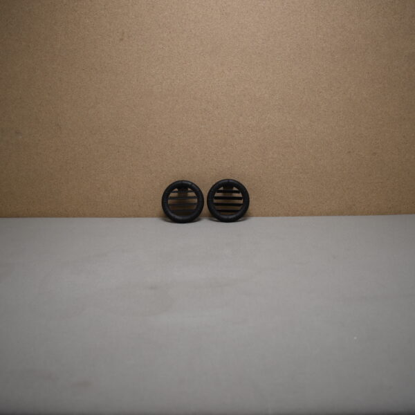 Lüftungsgitter / Lamelleneinsatz für Truma Heizungsrohr, RAL 80, schwarz 2er Set