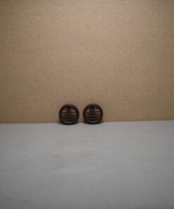 Lüftungsgitter / Lamelleneinsatz für Truma Heizungsrohr, RAL 80, braun, Paar