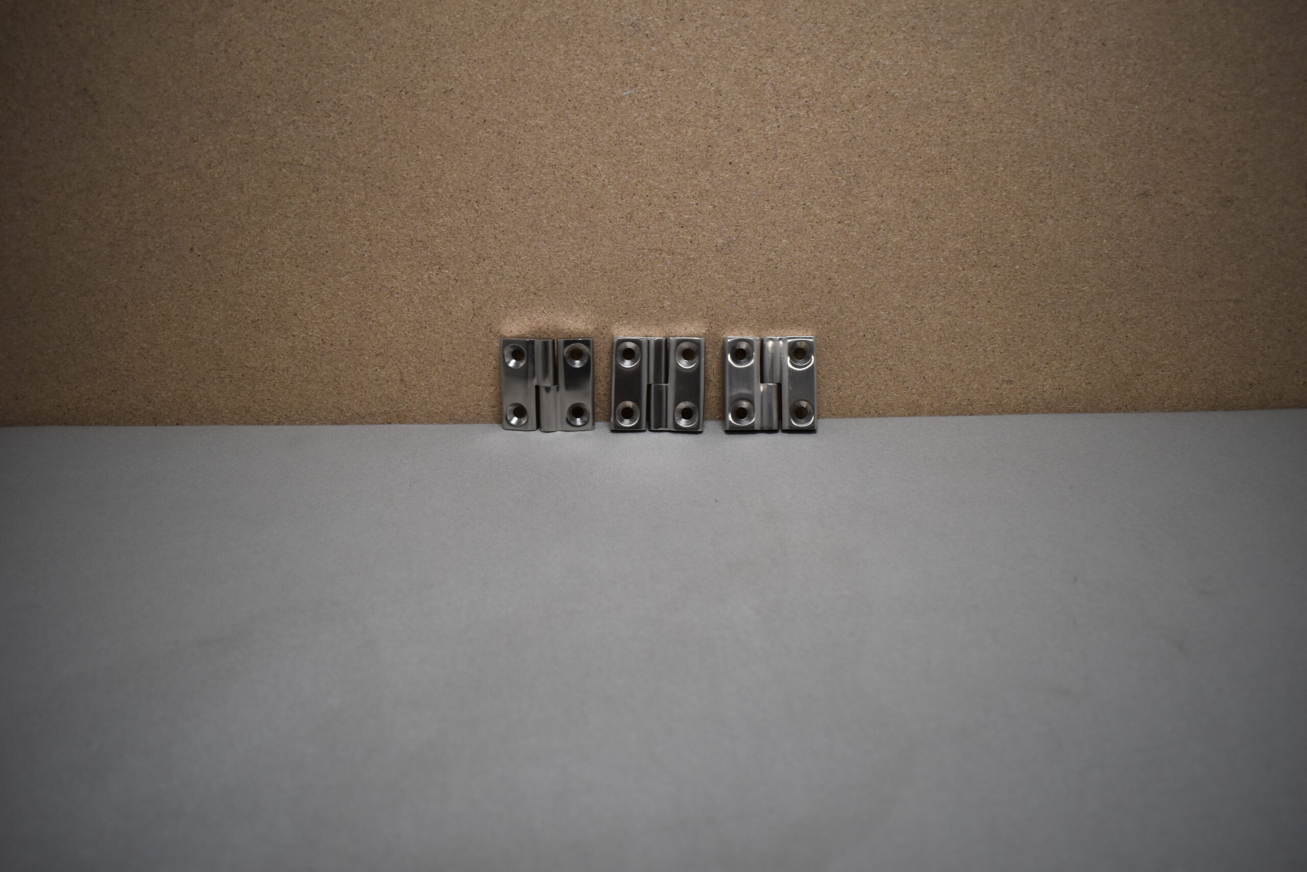 Edelstahlschanier, Edelstahl 1  4401, ca. 50 x 50 mm 3er Set