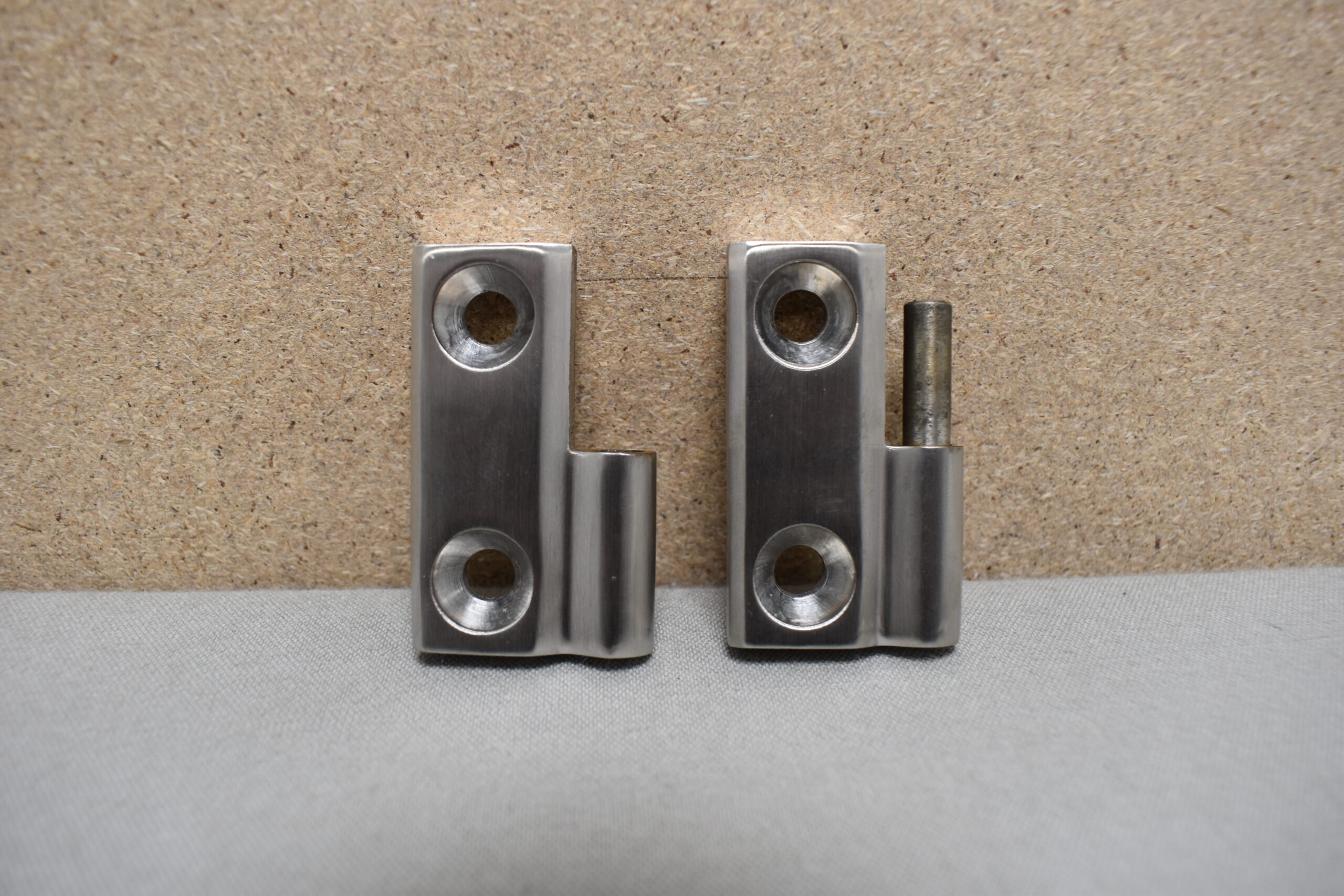 Edelstahlschanier, Edelstahl 1  4401, ca. 50 x 50 mm 3er Set