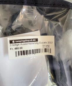 2- teilige Außenisolierung, Ducato 2007 inkl. Tasche