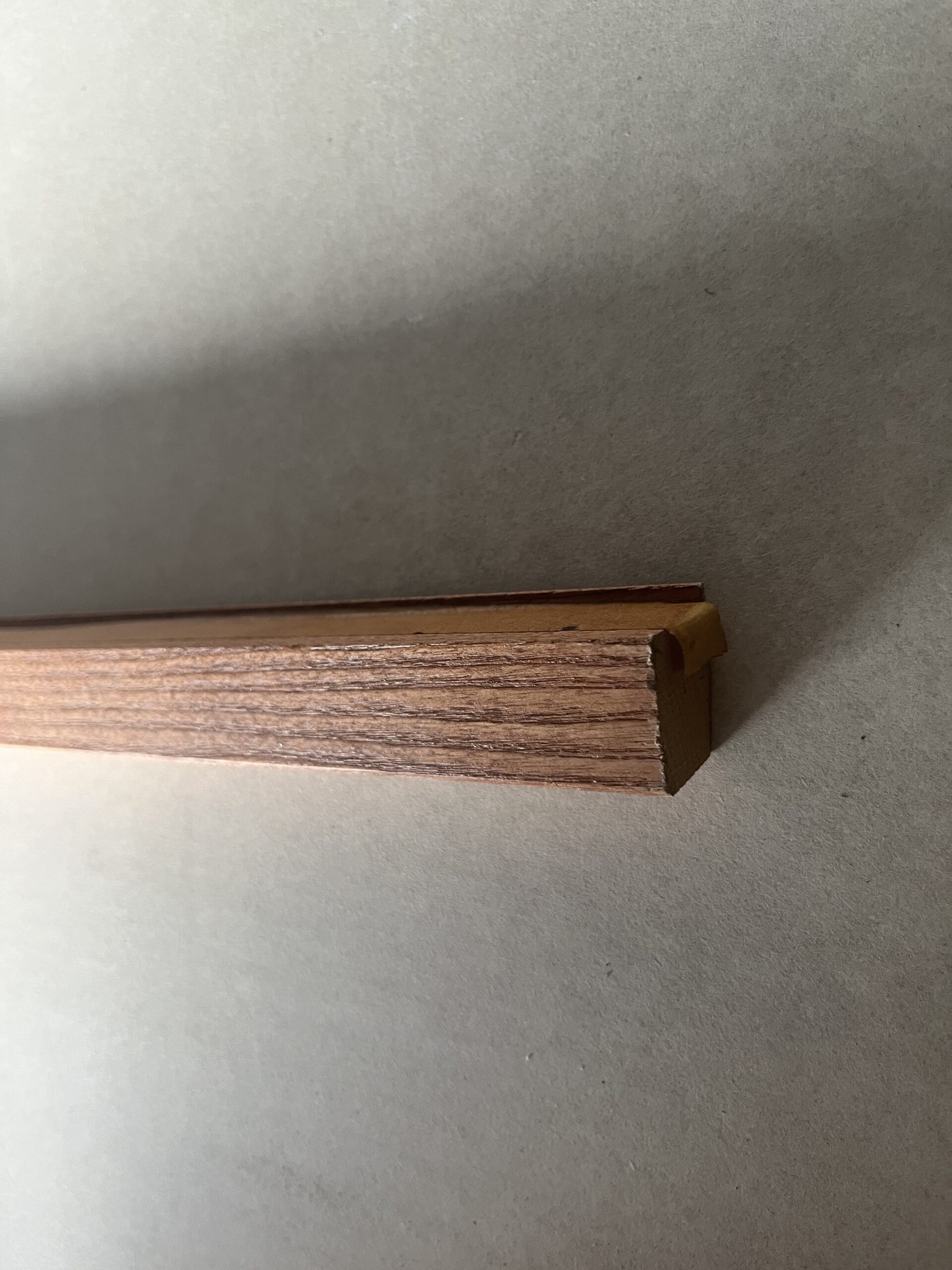 Leiste Holz Massivholz beschichtet Mediteranian Cherry 1,90 Meter