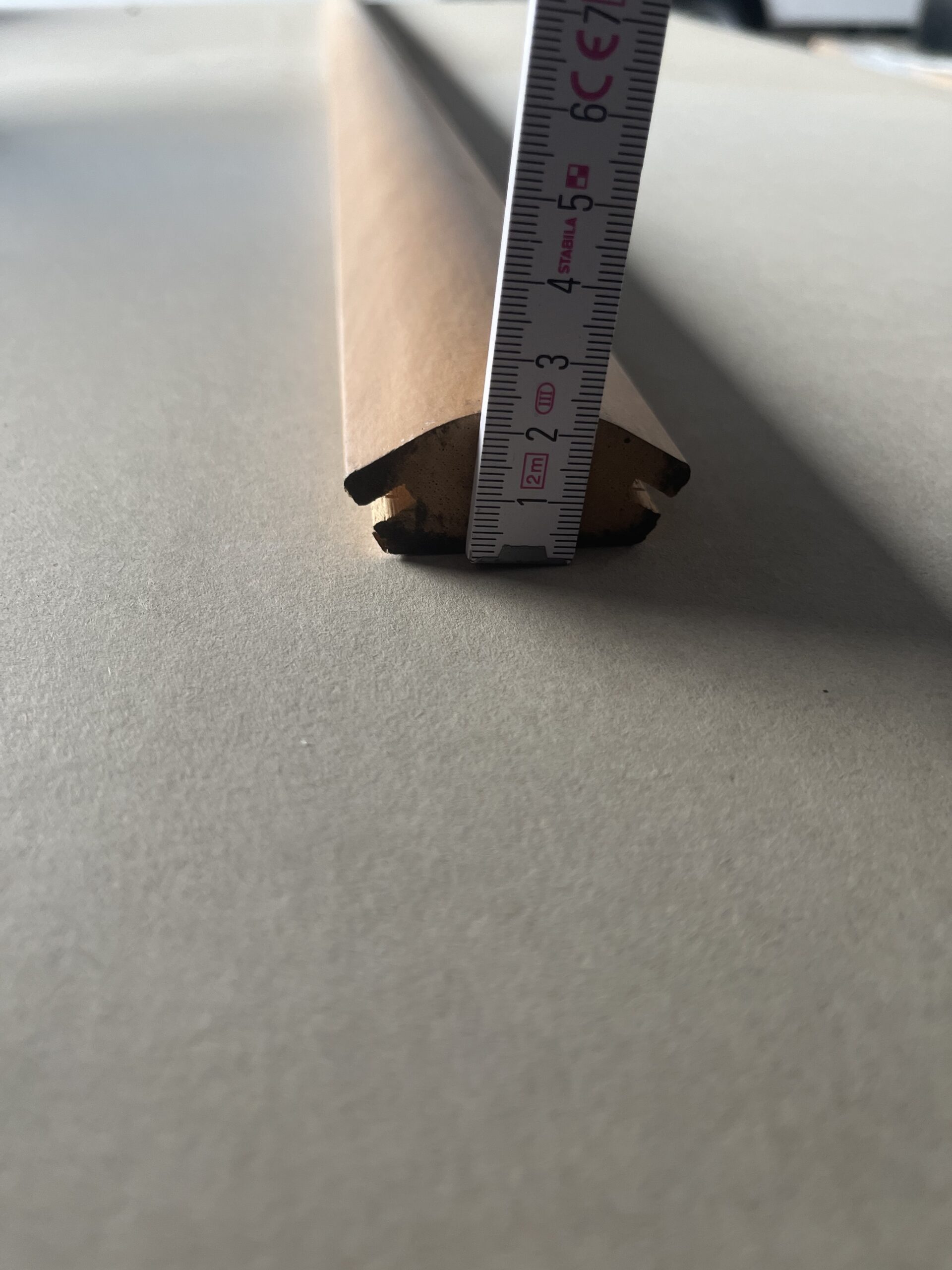 Leiste Holz Massivholz beschichtet Apple Plank 1,90 Meter 3 Stück