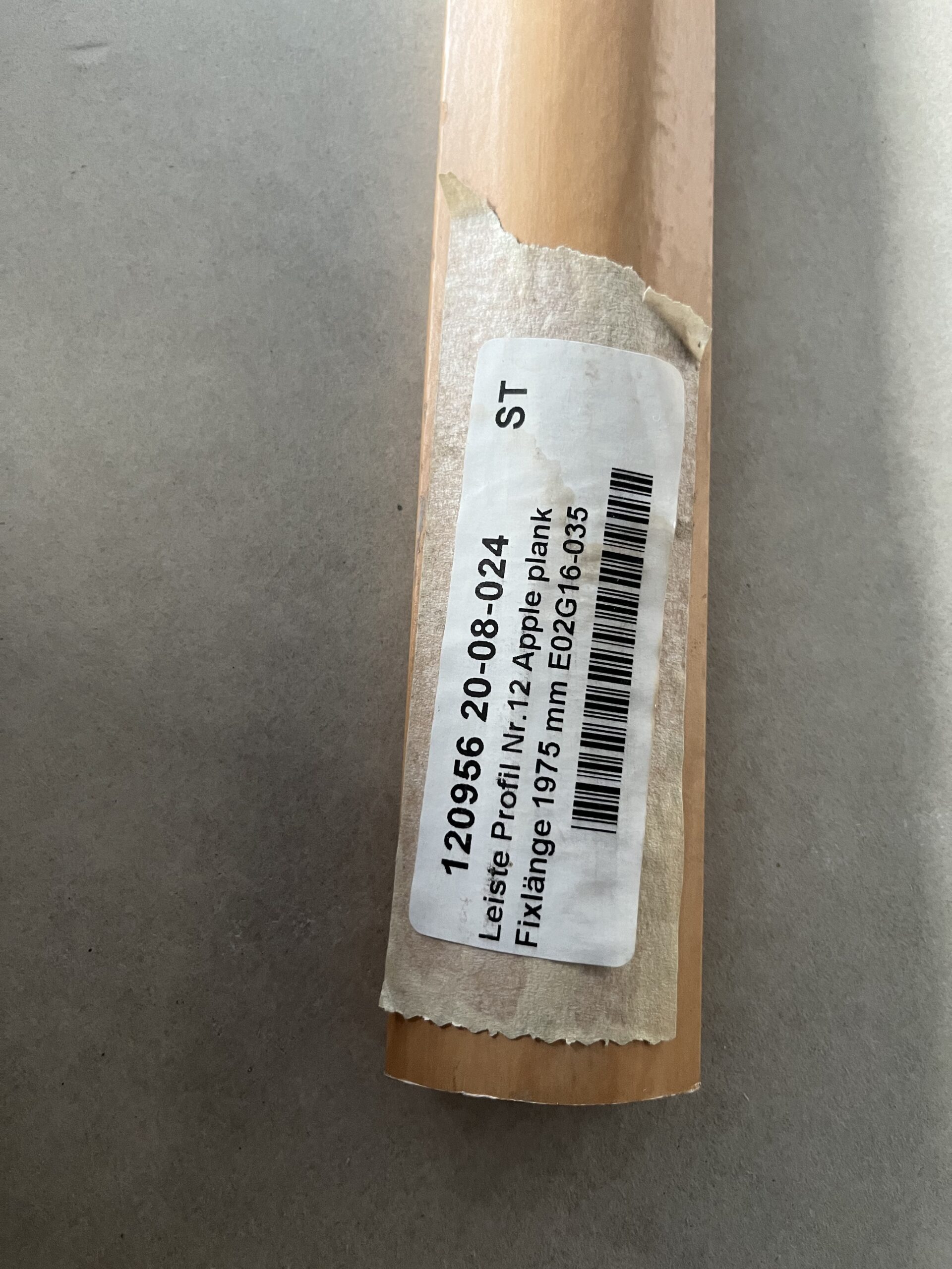 Leiste Holz Massivholz beschichtet Apple Plank 1,90 Meter 3 Stück