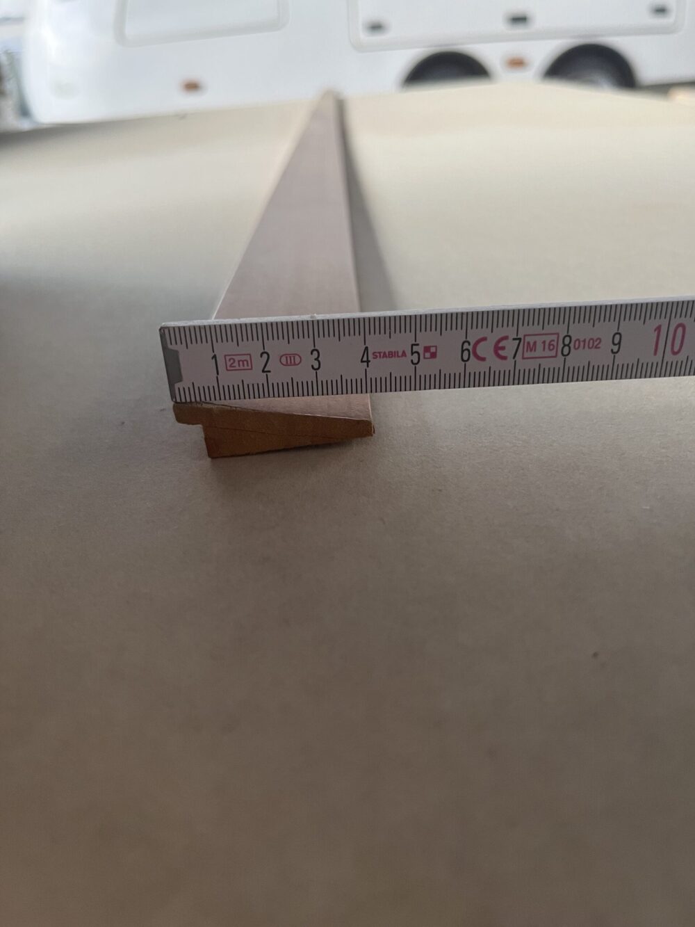 Leiste Holz Massivholz beschichtet Mediteranian Cherry 1,90 Meter 3 Stück