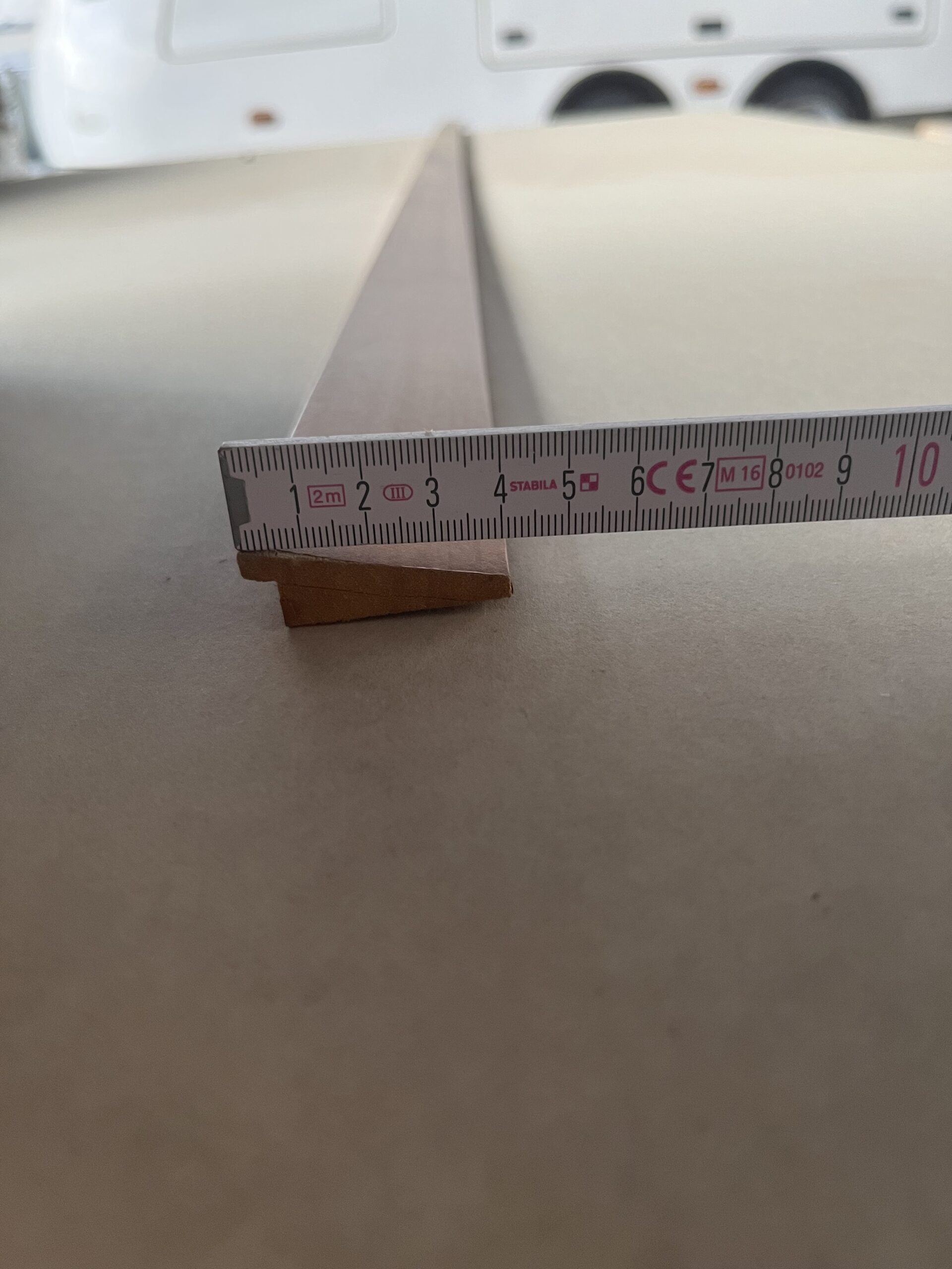 Leiste Holz Massivholz beschichtet Mediteranian Cherry 1,90 Meter 3 Stück