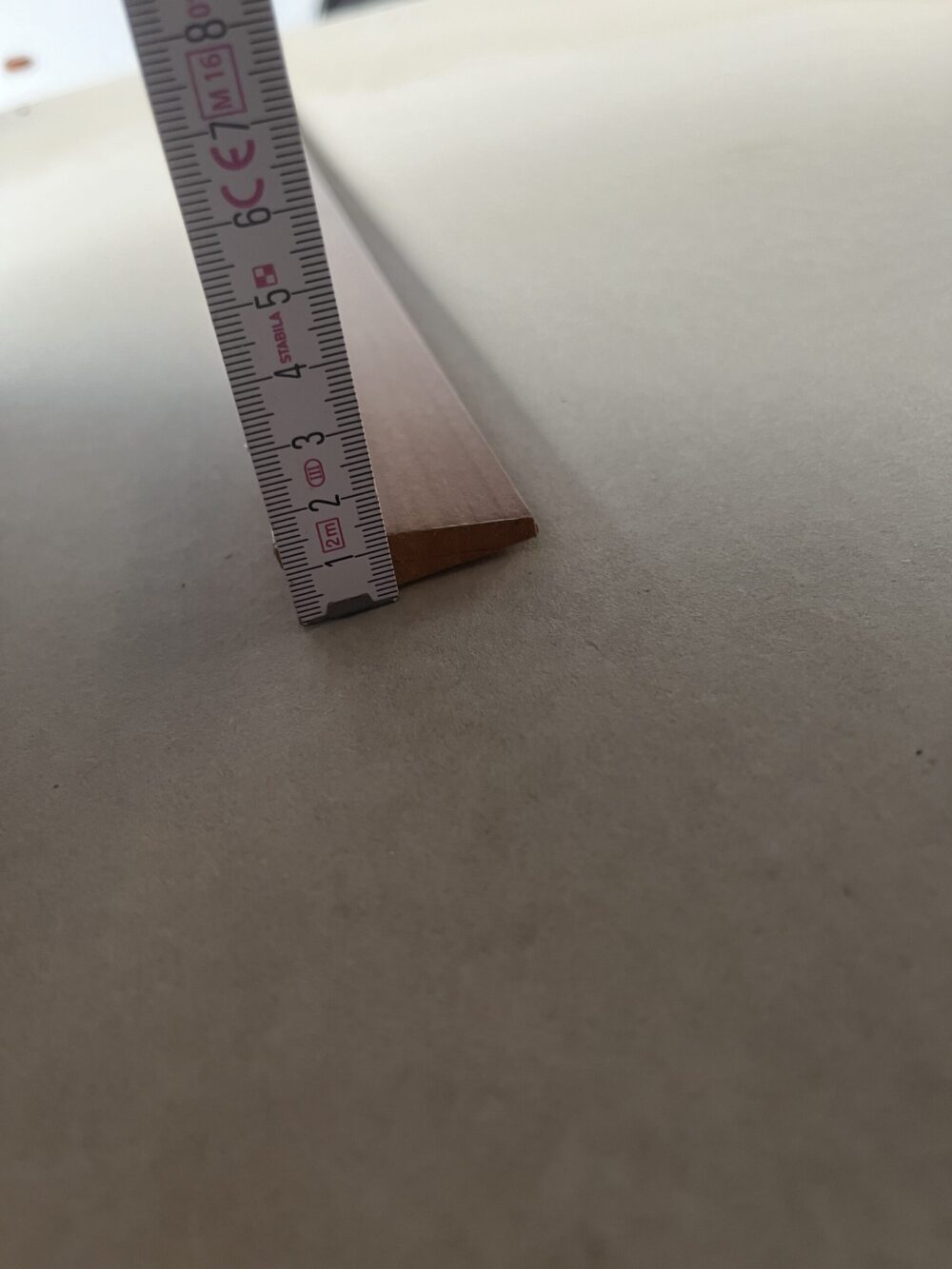 Leiste Holz Massivholz beschichtet Mediteranian Cherry 1,90 Meter 3 Stück