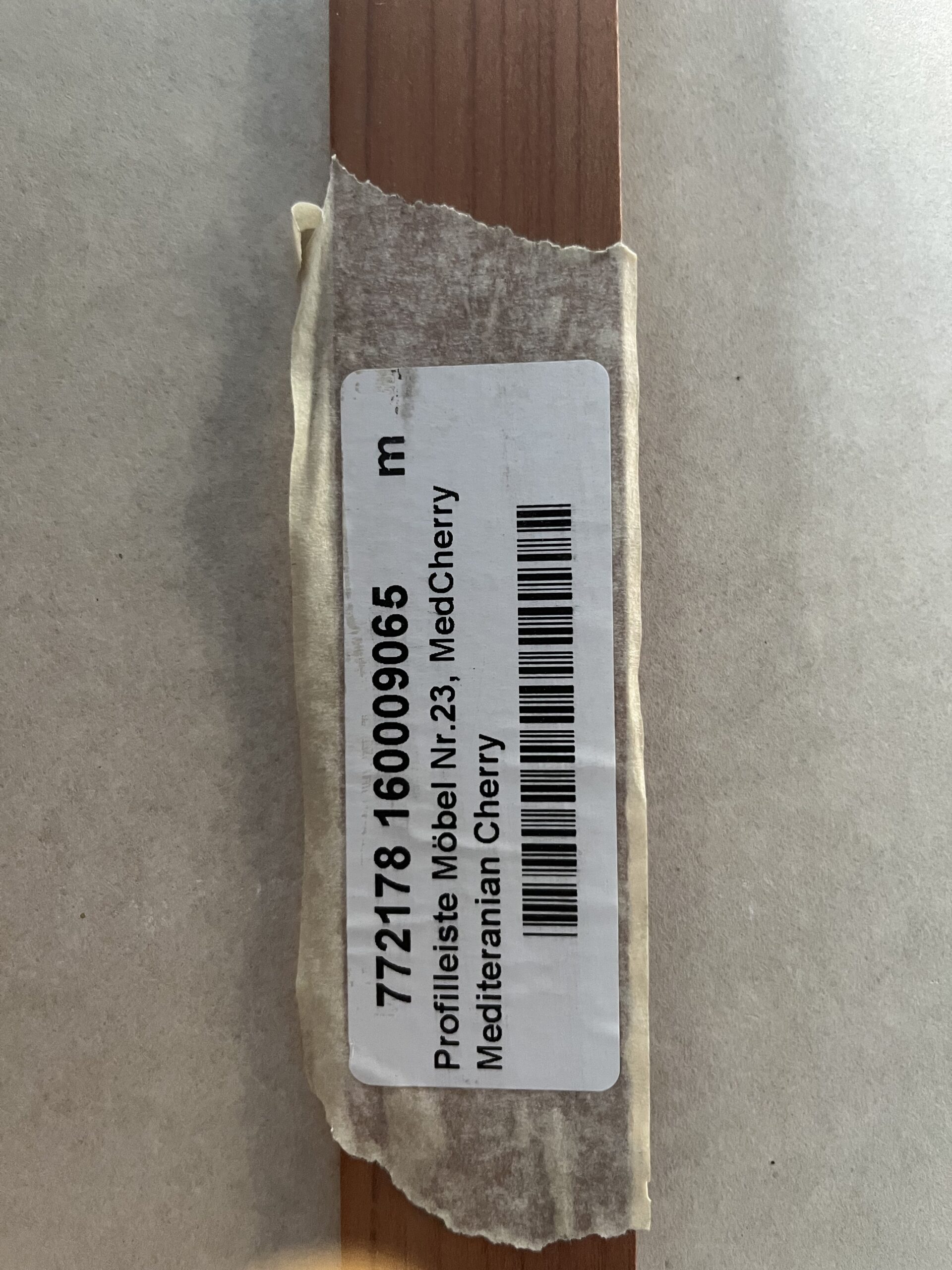 Leiste Holz Massivholz beschichtet Mediteranian Cherry 1,90 Meter 3 Stück
