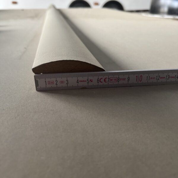 Leiste Holz Massivholz beschichtet weiß Lederoptik 1,90 Meter