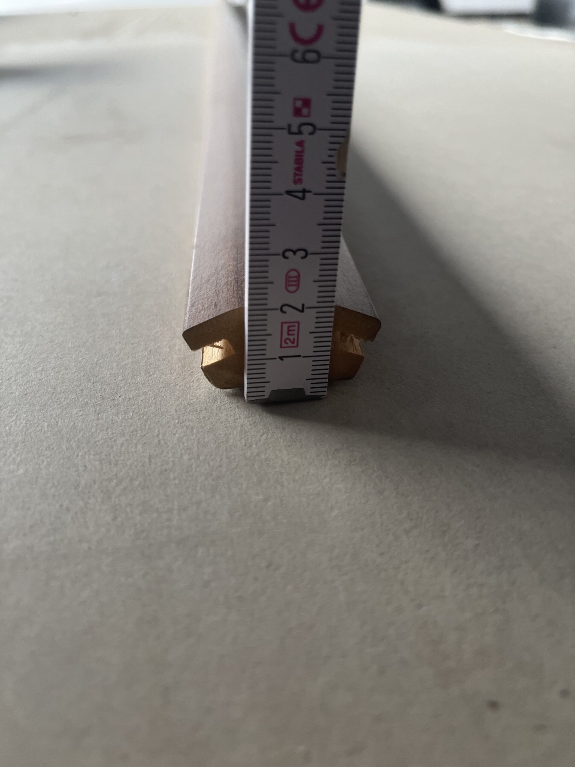 Leiste Holz Massivholz Mahagoni beschichtet 1,90 Meter