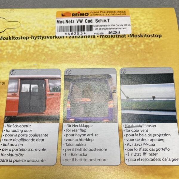 Reimo Moskitostop/Moskitonetz VW Caddy Schiebetür 2008 Art.-Nr.: 46283 neu