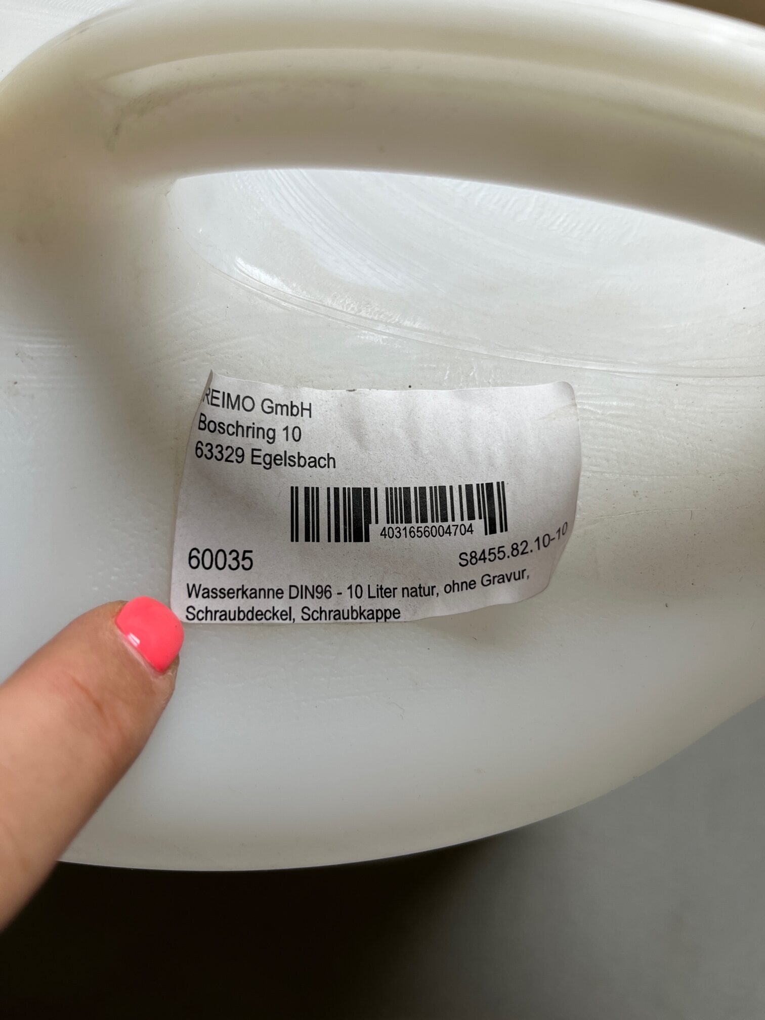 Reimo Wasserkanne DIN 96 10 Liter