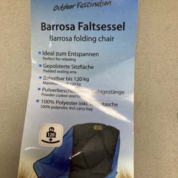 Camp4 Barrossa Faltsessel schwarz/blau neu