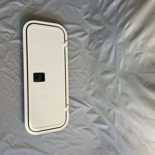 Serviceklappe Klappenrahmen, 950 x 370 mm, weiß Alu pulverbeschichtet