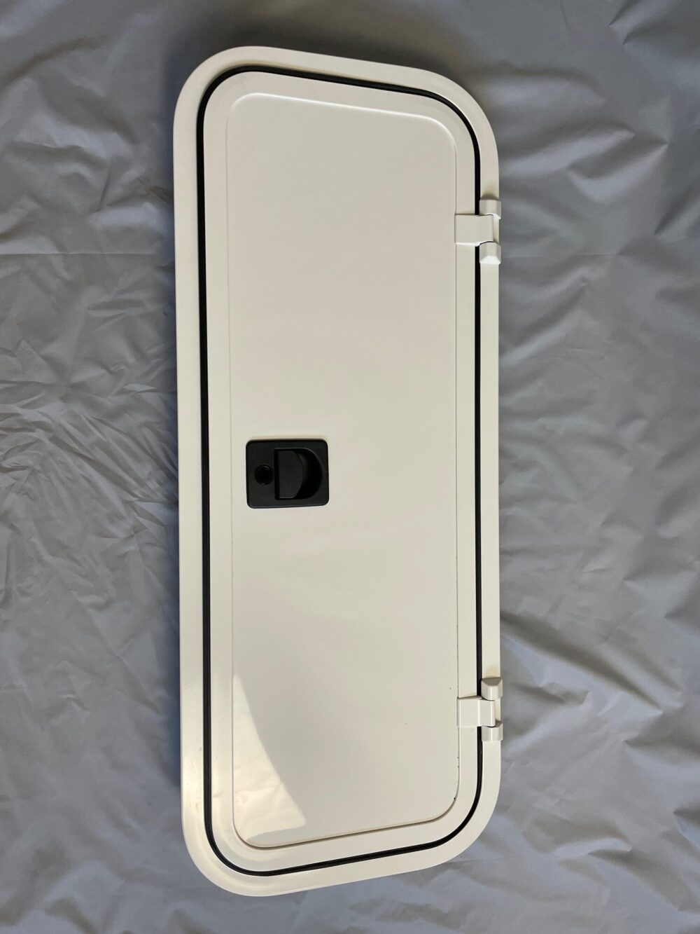 Serviceklappe Klappenrahmen, 950 x 370 mm, weiß Alu pulverbeschichtet